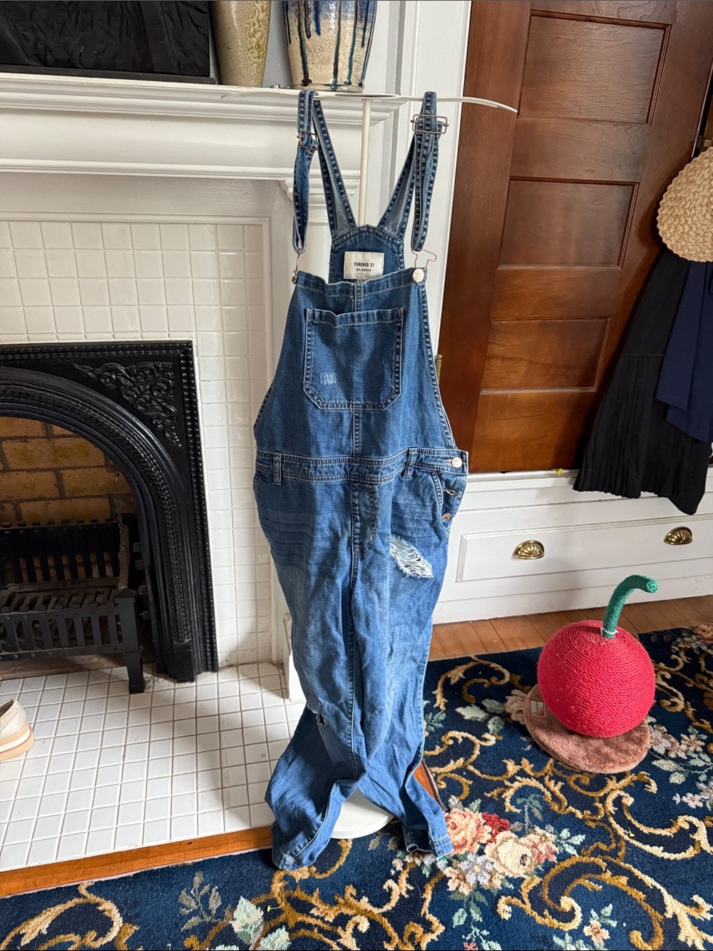 Forever 21 Blue Relaxed women’s Denim Overalls- worn about 5 times